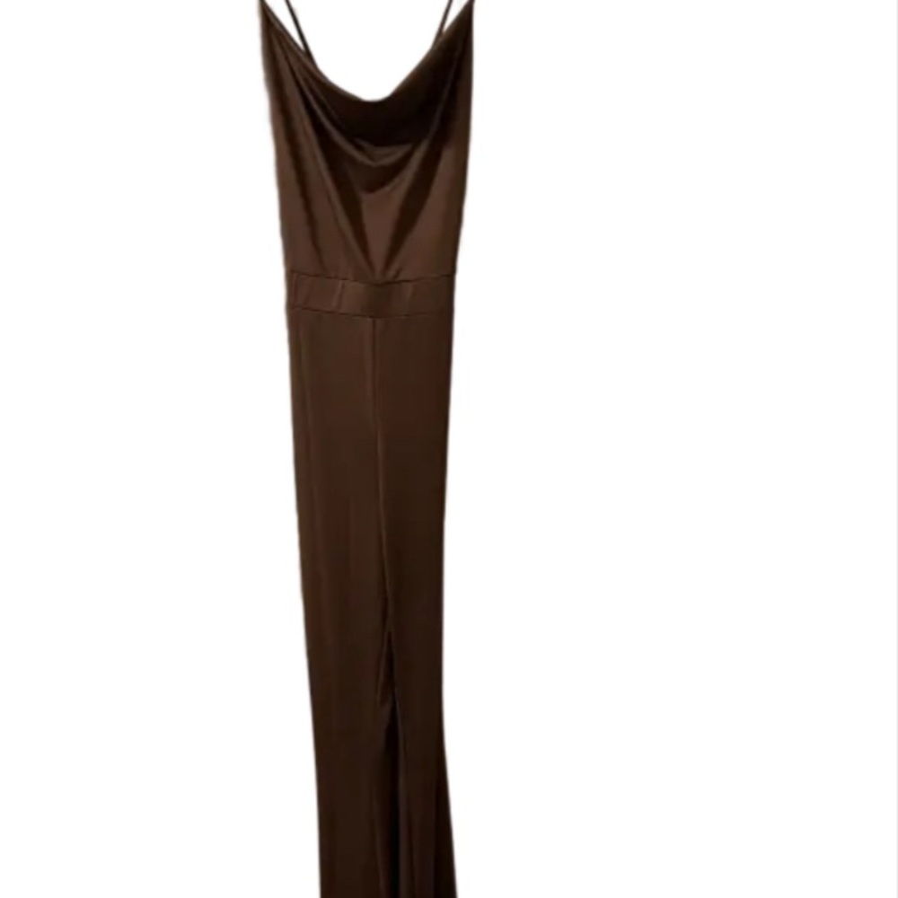 Princess Polly Karla Brown Jumpsuit Size 6 - Picture 5 of 10